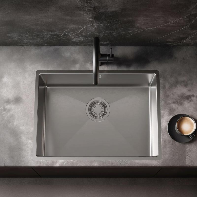 Pure.Sink Luxion chiuvetă din oțel inoxidabil 50x40 cm sub blat, încastrată și montată pe blat PLX5040-02