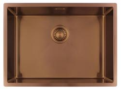 Pure.Sink Luxion Chiuvetă din cupru 55x40 cm sub blat, încastrată și montată pe blat PLX5540-62