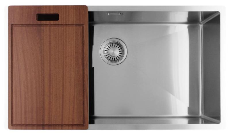 Pure.Sink Luxion Chiuvetă mare din oțel inoxidabil 74x40 cm pentru montare sub blat, încastrare și montare pe blat PLX7440-02