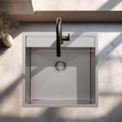 Pure.Sink Luxion chiuvetă din oțel inoxidabil 51x50 cm Tapwing cu suport pentru robinet PLX5150T-02