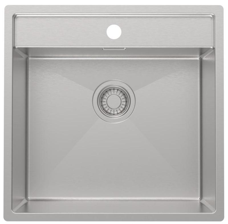 Pure.Sink Luxion chiuvetă din oțel inoxidabil 51x50 cm Tapwing cu suport pentru robinet PLX5150T-02