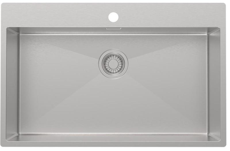 Pure.Sink Luxion Chiuvetă mare din oțel inoxidabil 78x50 cm Tapwing cu suport pentru robinet PLX7850T-02