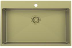 Pure.Sink Luxion Chiuvetă mare aurie 78x50 cm Robinet cu orificiu pentru baterie PLX7850T-60
