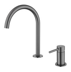 Pure.Sink Luxion Robinet de bucătărie cu 2 găuri, din metal, cu ieșire rotundă PLX2HR-61