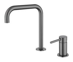 Pure.Sink Luxion Robinet de bucătărie cu 2 găuri, din metal, cu ieșire în formă de U PLX2HU-61