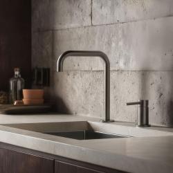 Pure.Sink Luxion Robinet de bucătărie cu 2 găuri, din metal, cu ieșire în formă de U PLX2HU-61