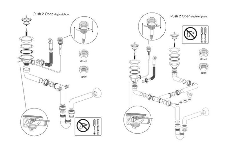 Chiuveta mare din granit Quadri Luton pearl beige, cu suprafață de scurgere, reversibilă, 86x50cm, cu dop de aur 1208971774