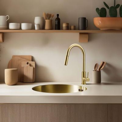 Pure.Sink Rondo Chiuvetă Rotundă Aurie montare la nivel, submontare și supramontare 38 cm PRN38-60
