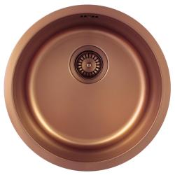 Pure.Sink Rondo Chiuvetă Rotundă de Cupru pentru montare la nivel, submontare și supramontare 38 cm PRN38-62