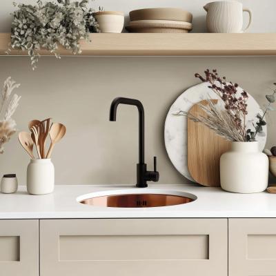 Pure.Sink Rondo Chiuvetă Rotundă de Cupru pentru montare la nivel, submontare și supramontare 38 cm PRN38-62