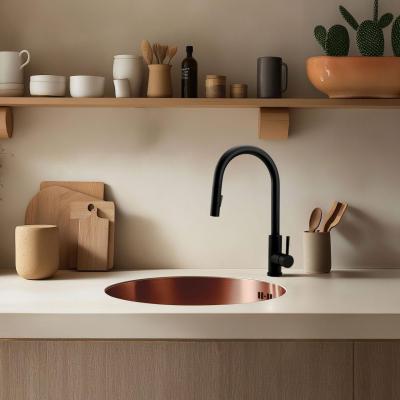 Pure.Sink Rondo Chiuvetă Rotundă de Cupru pentru montare la nivel, submontare și supramontare 38 cm PRN38-62