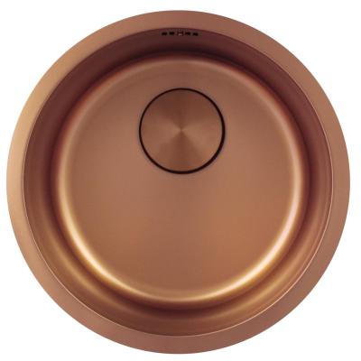 Pure.Sink Rondo Chiuvetă Rotundă de Cupru pentru montare la nivel, submontare și supramontare 38 cm PRN38-62