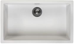 Ausmann Fibre albă, chiuvetă mare 70x40cm pentru montare sub blat, suprafață și încorporabilă cu dop automat din inox 1208971904
