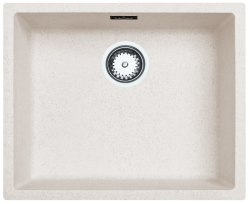 Chiuveta de nisip Alb Ausmann Fibre 50x40cm pentru montare sub blat, suprafață și încorporată cu dop automat din inox 1208971930