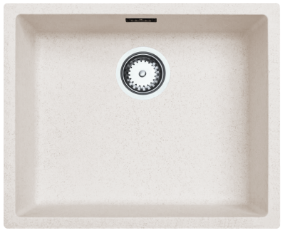 Chiuveta de nisip Alb Ausmann Fibre 50x40cm pentru montare sub blat, suprafață și încorporată cu dop automat din inox 1208971930