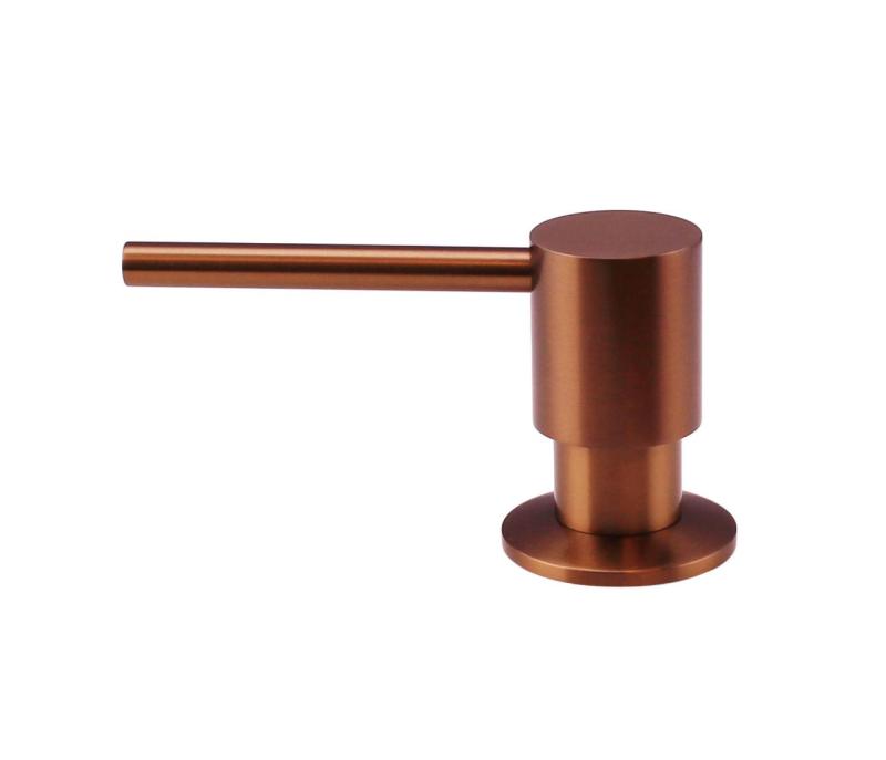 Dozator de săpun încorporabil Pure.Sink Elite Steel Shine PVD cupru, reumplutabil de sus PS9010-62