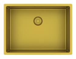 Pure.Sink Exclusivo Chiuvetă aurie 55x40 cm, rază de 10 mm, montare sub blat, montare la nivel și montare pe blat PEX5540-60