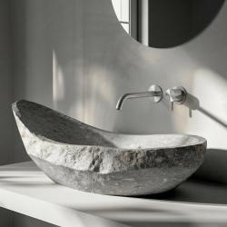 MURO TUA Robinet de chiuvetă încastrat în perete, crom M1.AB1.2.CR