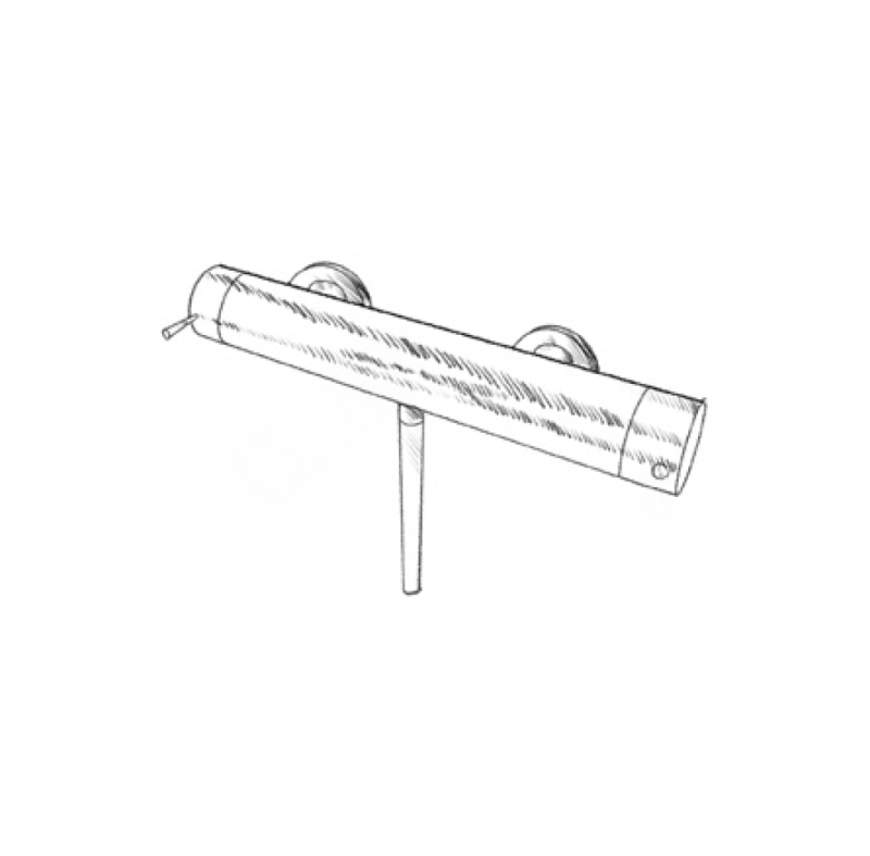 MURO TUA Robinet termostatic pentru duș cu set de duș cromat M1.B1TH.CR