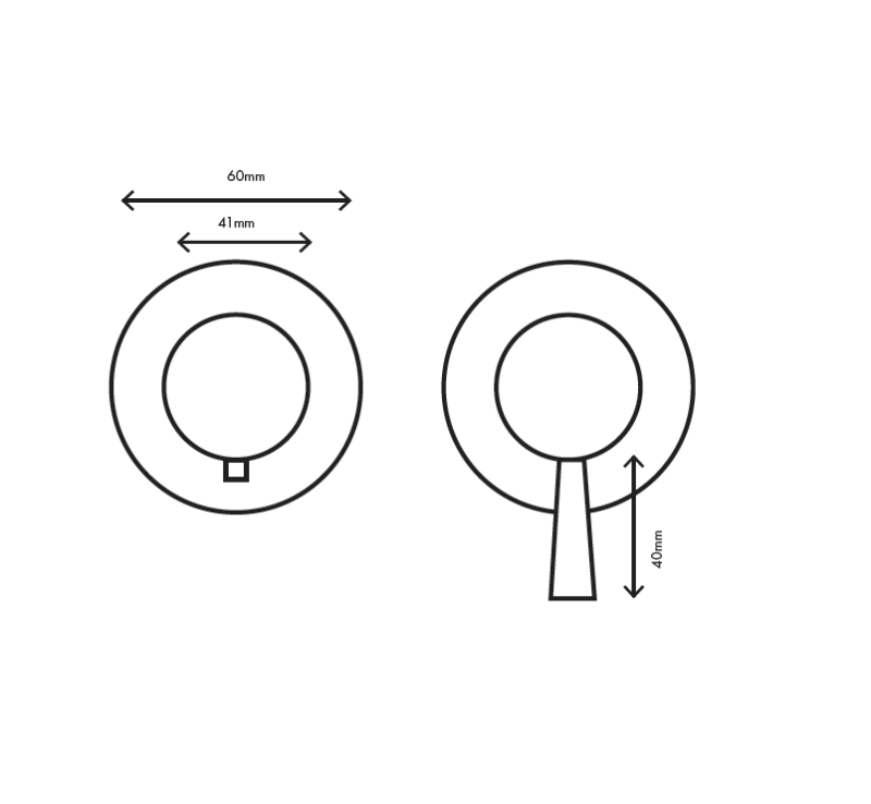 MURO TUA Robinet termostatic pentru duș încastrat cu 2 ieșiri, crom M1.B32T.R.CR