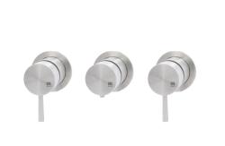 MURO TUA Robinet termostatic pentru duș încastrat cu 2 robinete de închidere crom M1.B34T.R.CR