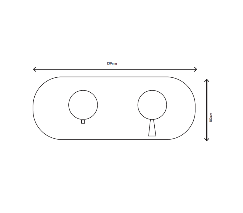 MURO TUA Robinet termostatic pentru duș încastrat cu 3 ieșiri, crom M1.B33T.S.CR