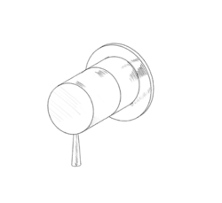 MURO TUA Comutator cu 3 căi încorporat crom M1.B33.3.CR