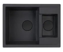Pure.Sink Universal Capac de scurgere, capac rotund mat negru, cu margini rotunjite, pentru gaură de scurgere WSTCOV-31
