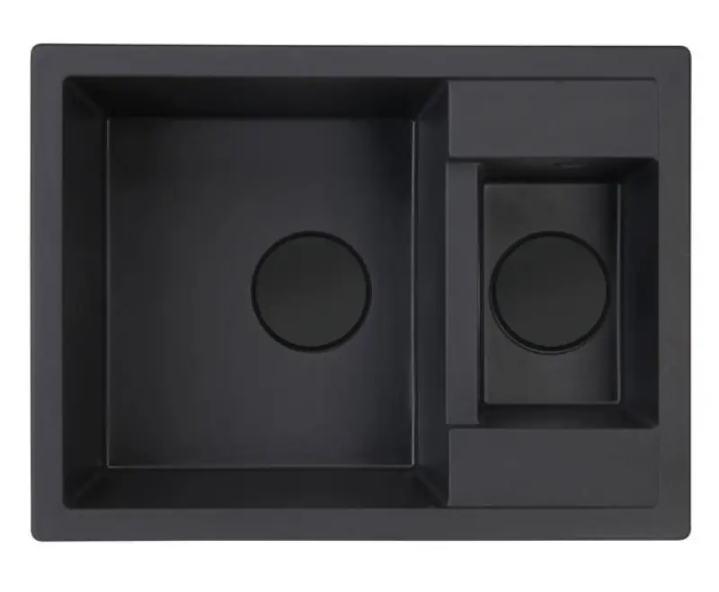 Pure.Sink Universal Capac de scurgere, capac rotund mat negru, cu margini rotunjite, pentru gaură de scurgere WSTCOV-31