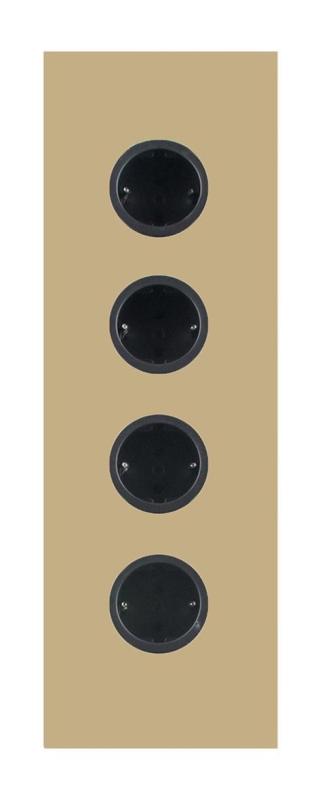 Indux Corner Colonă de alimentare cu 4 prize cu împământare Randaarde Goud 1208972292