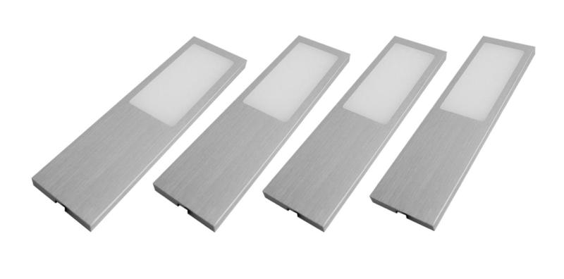 Indux Solin Set LED Multi Tone pentru bucătărie, 4 spoturi x 3,6 W, aluminiu 1208972342