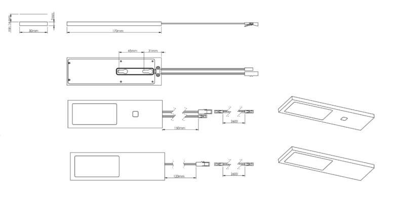 Indux Solin Bucătărie Suprafață de montare Spot LED Multi Tone 3,6 W Cupru 1208972347