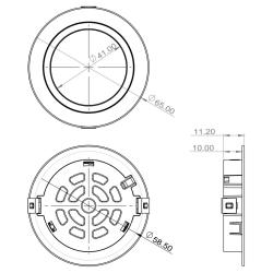 Indux Luma Set mic de spoturi LED Multi Tone pentru bucătărie încastrată, negru 1208972383