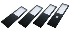Indux Lino Set LED pentru bucătărie, 4 spoturi 4W, cu comutator tactil integrat, negru 1208972392
