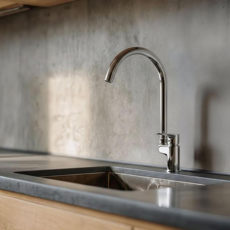 Aquanello Casa Baterie de bucătărie cromată cu mâner superior CR-1202-CS