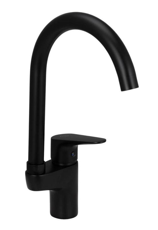 Aquanello Casa Kitchen mixer tap Black with top lever BL-1202-CS