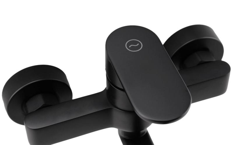 Aquanello Casa Single-lever Kitchen Wall Faucet Black with 20 cm spout BL-1420-CS