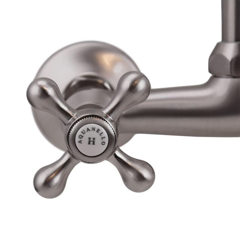 Aquanello Heritage Ascot Robinet clasic de bucătărie cu gura de scurgere superioară din oțel inoxidabil NB-4110-HA