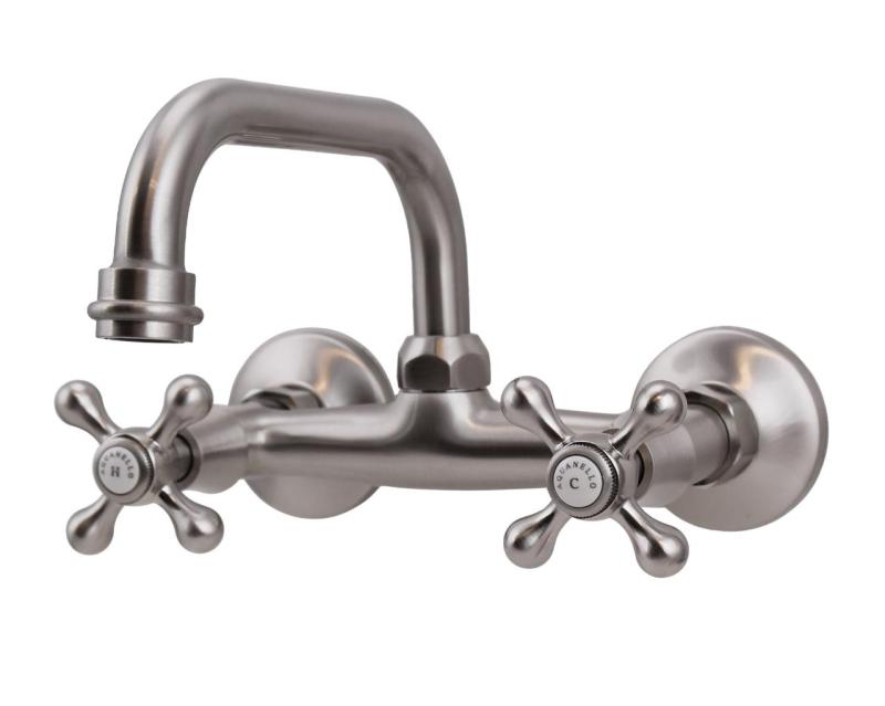 Aquanello Heritage Ascot Robinet clasic de bucătărie cu gura de scurgere superioară din oțel inoxidabil NB-4110-HA