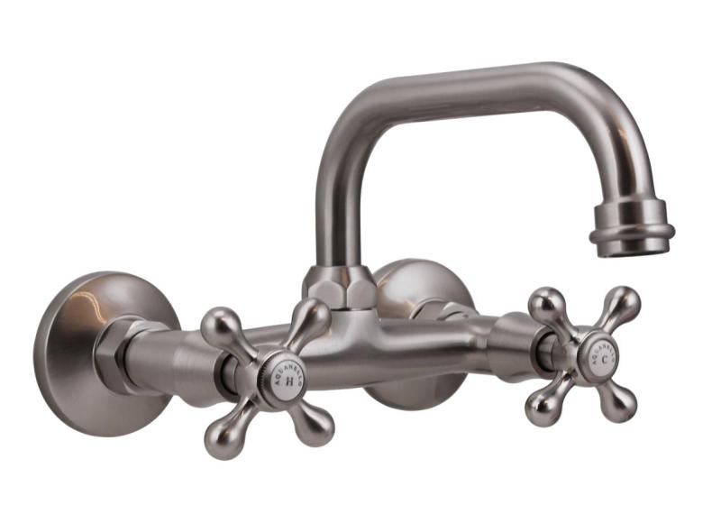 Aquanello Heritage Ascot Robinet clasic de bucătărie cu gura de scurgere superioară din oțel inoxidabil NB-4110-HA