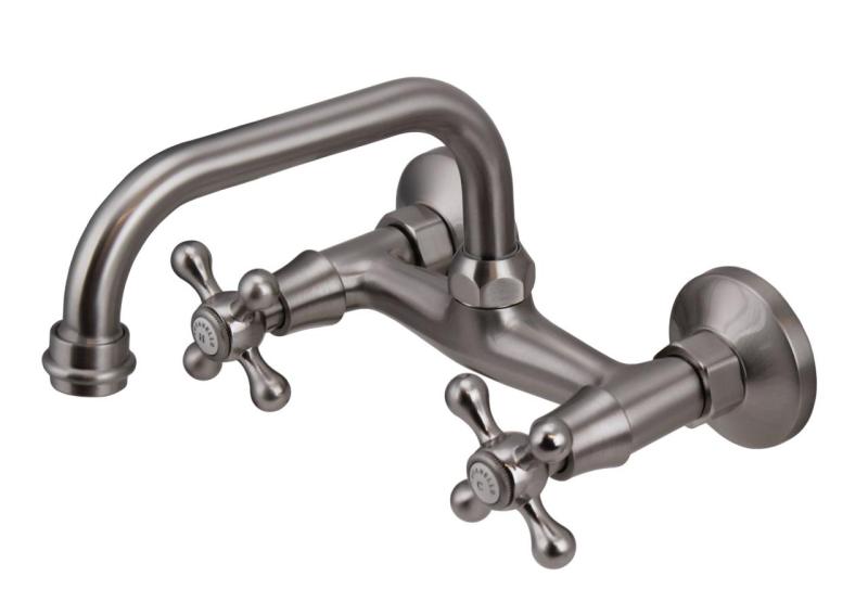 Aquanello Heritage Ascot Robinet clasic de bucătărie cu gura de scurgere superioară din oțel inoxidabil NB-4110-HA