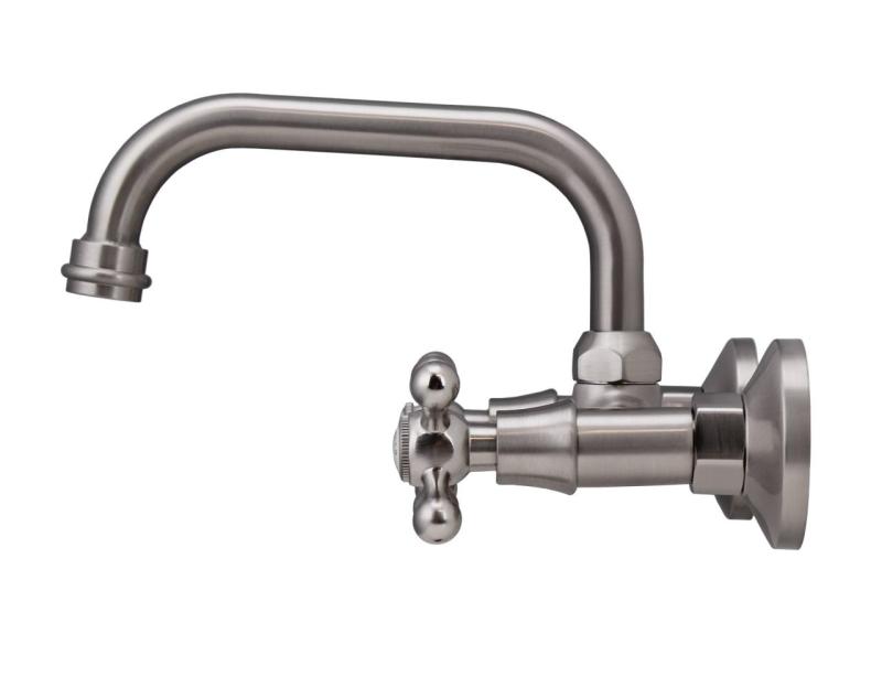 Aquanello Heritage Ascot Robinet clasic de bucătărie cu gura de scurgere superioară din oțel inoxidabil NB-4110-HA
