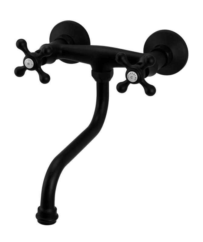 Aquanello Heritage Ascot Robinet clasic pentru bucătărie, negru BL-4111-HA