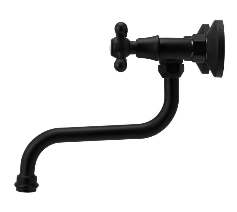 Aquanello Heritage Ascot Robinet clasic pentru bucătărie, negru BL-4111-HA