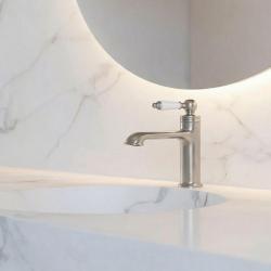 Aquanello Heritage Manor Robinet clasic nostalgic pentru chiuvetă din oțel inoxidabil NB-1001-HM