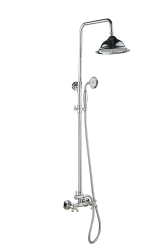 Aquanello Heritage Ascot Set de duș clasic Columna de duș cromată CR-2003-HA