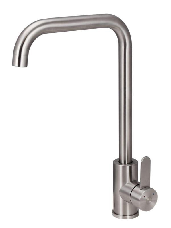 Aquanello Forma Solid Stainless Steel Single-Handle Kitchen Faucet SS-1001-FM