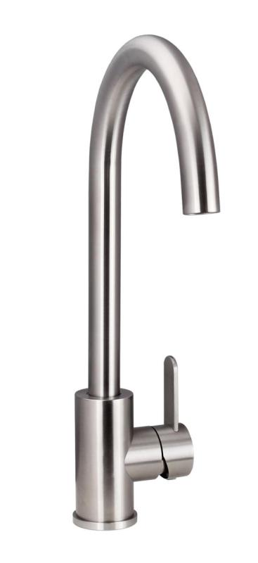 Aquanello Forma Solid Stainless Steel Single Lever Kitchen Mixer Tap Round Spout SS-1002-FM