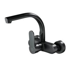 Aquanello Casa Robinet de bucătărie cu ieșire superioară Negru BL-1003-CS