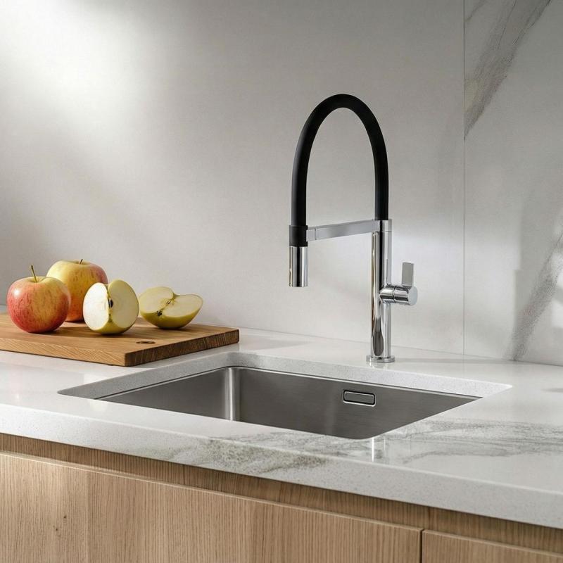 Ausmann Alira Chrome Kitchen Faucet with Flexible Spout 1208972561